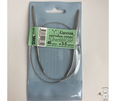Круговые спицы для вязания Gamma 40 см / 3.5 мм